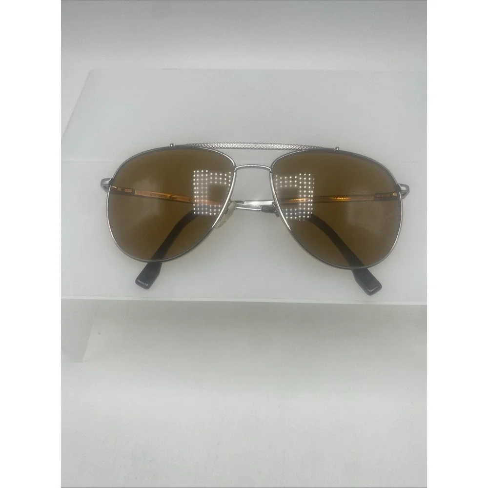Lacoste Sunglasses FRAMES ONLY L177S 033 Aviator 57-15-140 Silver Brown 162